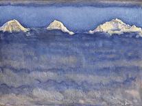 View of the Dents-Du-Midi from Champéry-Ferdinand Hodler-Giclee Print