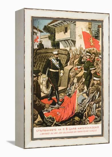 Ferdinand I, King of Bulgaria Entering Seized Turkish Territory-null-Framed Premier Image Canvas