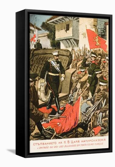 Ferdinand I, King of Bulgaria Entering Seized Turkish Territory-null-Framed Premier Image Canvas