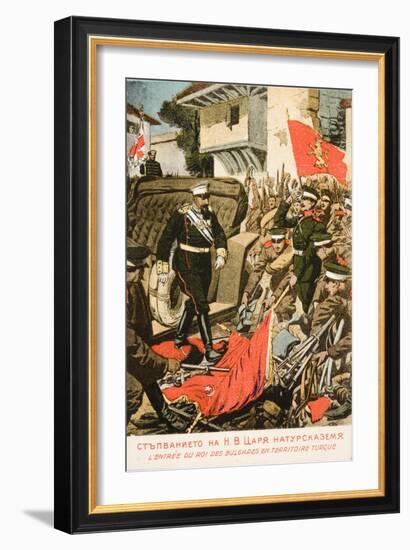 Ferdinand I, King of Bulgaria Entering Seized Turkish Territory-null-Framed Giclee Print