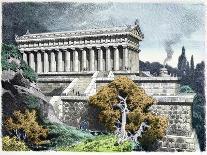 Statue of Olympian Zeus by Pheidias, from a Series of the "Seven Wonders of the Ancient World"-Ferdinand Knab-Mounted Giclee Print