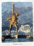 Statue of Olympian Zeus by Pheidias, from a Series of the "Seven Wonders of the Ancient World"-Ferdinand Knab-Mounted Giclee Print
