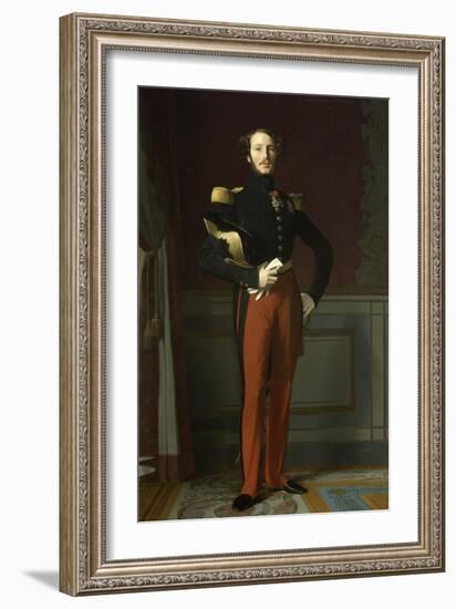 Ferdinand Philippe, duc d'Orléans (1810-1842), représenté en uniforme de général de division-Jean-Auguste-Dominique Ingres-Framed Giclee Print