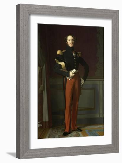 Ferdinand Philippe, duc d'Orléans (1810-1842), représenté en uniforme de général de division-Jean-Auguste-Dominique Ingres-Framed Giclee Print