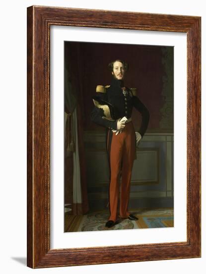 Ferdinand Philippe, duc d'Orléans (1810-1842), représenté en uniforme de général de division-Jean-Auguste-Dominique Ingres-Framed Giclee Print