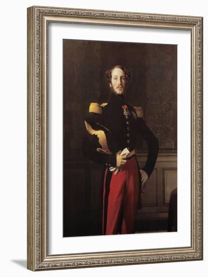 Ferdinand-Philippe-Louis-Charles-Henri, Duc D'Orleans-Jean-Auguste-Dominique Ingres-Framed Art Print