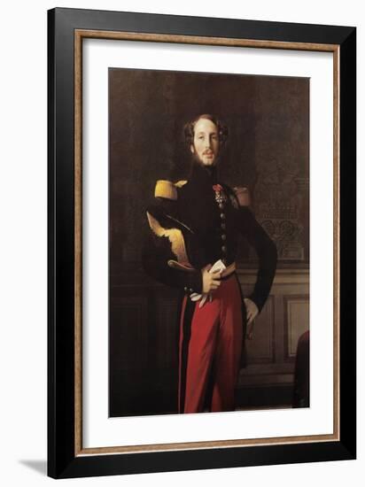 Ferdinand-Philippe-Louis-Charles-Henri, Duc D'Orleans-Jean-Auguste-Dominique Ingres-Framed Art Print