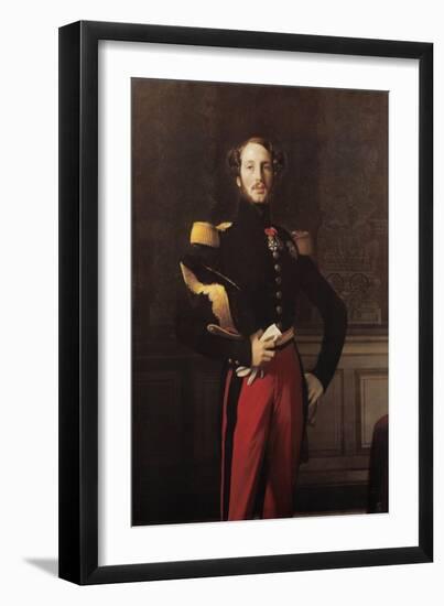 Ferdinand-Philippe-Louis-Charles-Henri, Duc D'Orleans-Jean-Auguste-Dominique Ingres-Framed Art Print