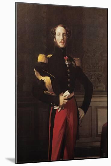 Ferdinand-Philippe-Louis-Charles-Henri, Duc D'Orleans-Jean-Auguste-Dominique Ingres-Mounted Art Print