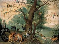 Animals and Birds in the Garden of Eden-Ferdinand van Kessel-Framed Giclee Print