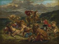 Lion Hunt, 1860-61-Ferdinand Victor Eugene Delacroix-Giclee Print