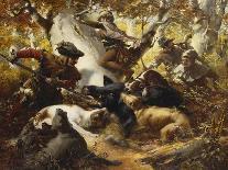 The Wild Boar Hunt-Ferdinand Wagner-Giclee Print