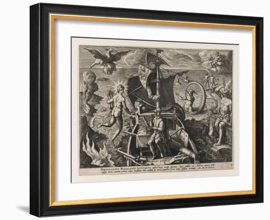 Ferdinandes Magallanes Lusitanus (Americae Retecti), 1591-Philipp Galle-Framed Giclee Print