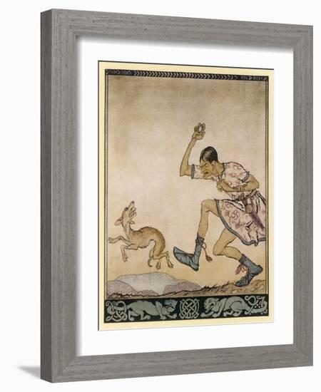 Fergus Fionnliath-Arthur Rackham-Framed Art Print