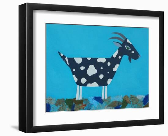 Fergus the Goat-Casey Craig-Framed Art Print