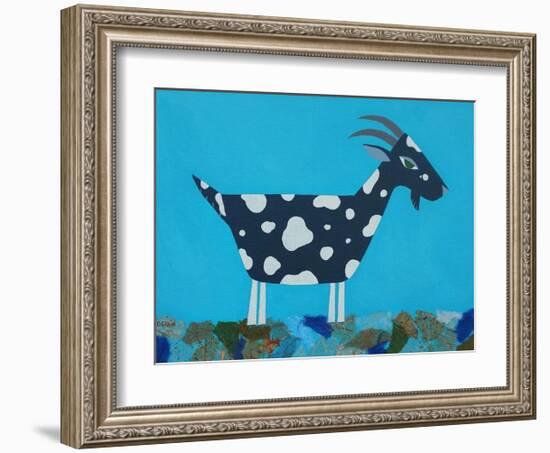 Fergus the Goat-Casey Craig-Framed Art Print