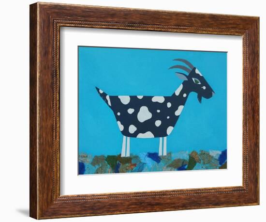 Fergus the Goat-Casey Craig-Framed Art Print