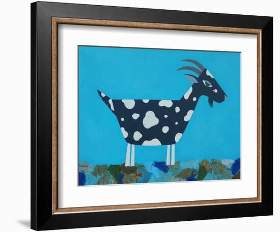 Fergus the Goat-Casey Craig-Framed Art Print