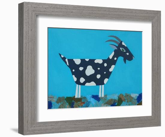 Fergus the Goat-Casey Craig-Framed Art Print