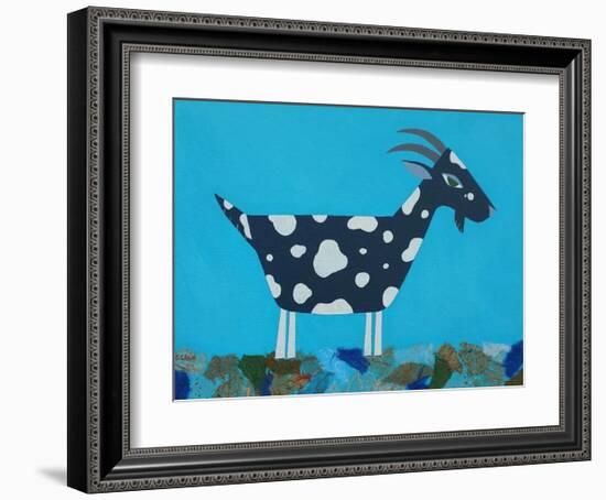 Fergus the Goat-Casey Craig-Framed Art Print