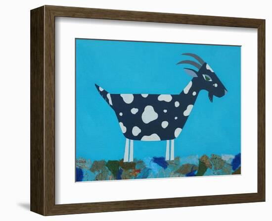 Fergus the Goat-Casey Craig-Framed Art Print