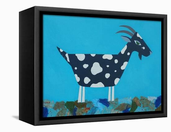 Fergus the Goat-Casey Craig-Framed Stretched Canvas