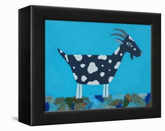 Fergus the Goat-Casey Craig-Framed Stretched Canvas