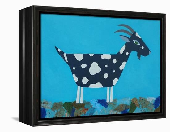 Fergus the Goat-Casey Craig-Framed Stretched Canvas