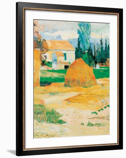 Ferme a Arles-Paul Gauguin-Framed Art Print