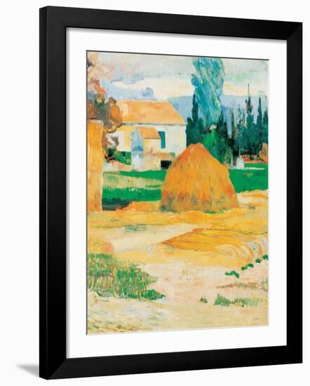 Ferme a Arles-Paul Gauguin-Framed Art Print