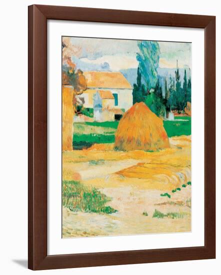 Ferme a Arles-Paul Gauguin-Framed Art Print