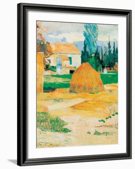 Ferme a Arles-Paul Gauguin-Framed Art Print
