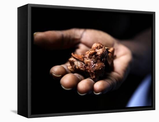 Fermenting Cocoa Beans at the Aqua Izé Cocoa Plant in Saotomé and Principé-Camilla Watson-Framed Premier Image Canvas