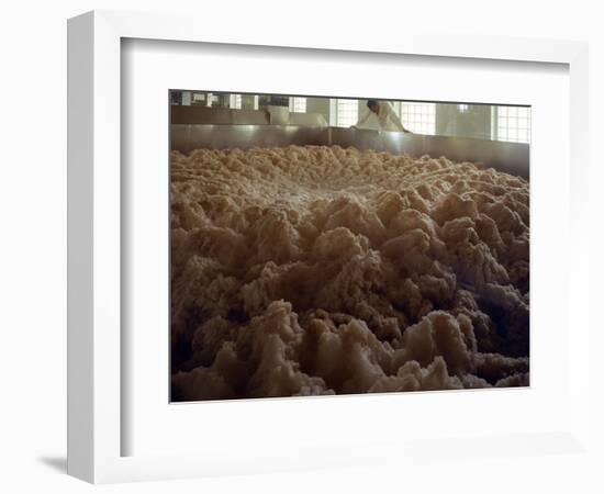 Fermenting vessels at Tetley's brewery, Leeds, West Yorkshire, 1968-Michael Walters-Framed Photographic Print