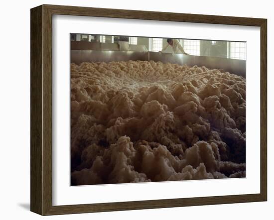 Fermenting vessels at Tetley's brewery, Leeds, West Yorkshire, 1968-Michael Walters-Framed Photographic Print