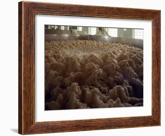 Fermenting vessels at Tetley's brewery, Leeds, West Yorkshire, 1968-Michael Walters-Framed Photographic Print