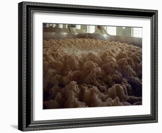 Fermenting vessels at Tetley's brewery, Leeds, West Yorkshire, 1968-Michael Walters-Framed Photographic Print