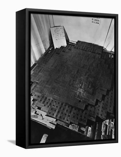 Fermi's Atomic Pile under Construction-null-Framed Premier Image Canvas