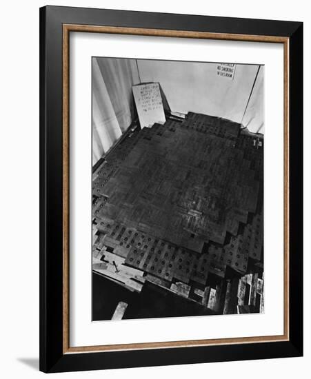 Fermi's Atomic Pile under Construction-null-Framed Photographic Print