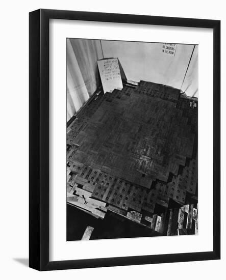 Fermi's Atomic Pile under Construction-null-Framed Photographic Print