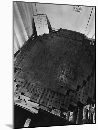 Fermi's Atomic Pile under Construction-null-Mounted Photographic Print