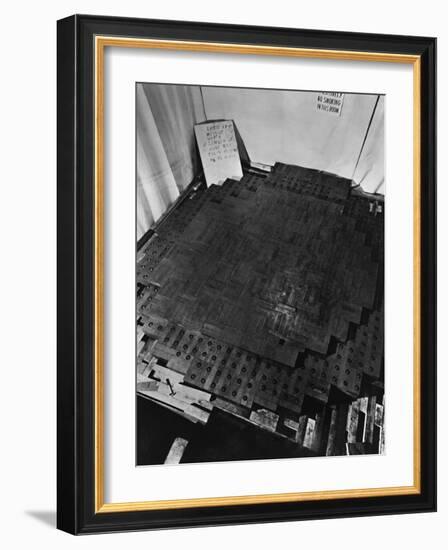 Fermi's Atomic Pile under Construction-null-Framed Photographic Print