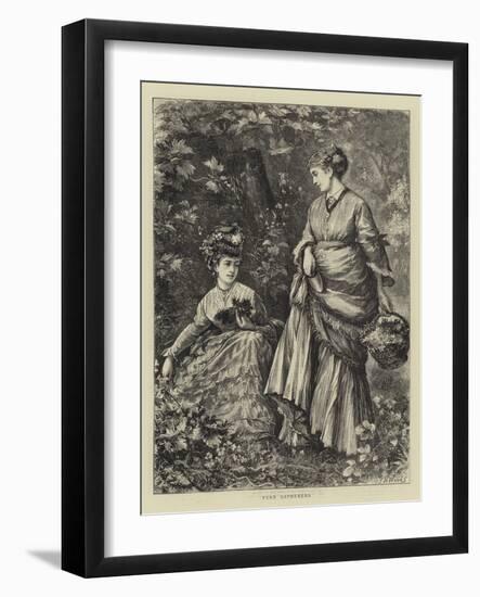 Fern Gatherers-Henry Woods-Framed Giclee Print