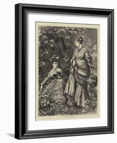 Fern Gatherers-Henry Woods-Framed Giclee Print