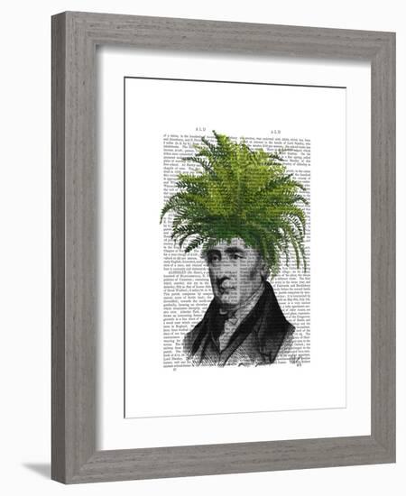 Fern Head Plant Head-Fab Funky-Framed Premium Giclee Print