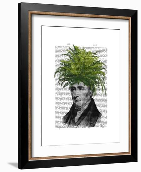 Fern Head Plant Head-Fab Funky-Framed Premium Giclee Print