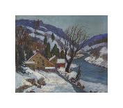 Winter Along the Delaware Valley-Fern Isabel Coppedge-Framed Premium Giclee Print