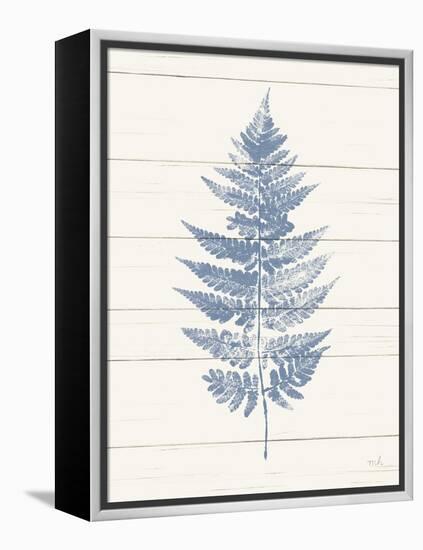 Fern Print I Blue Crop-Moira Hershey-Framed Stretched Canvas