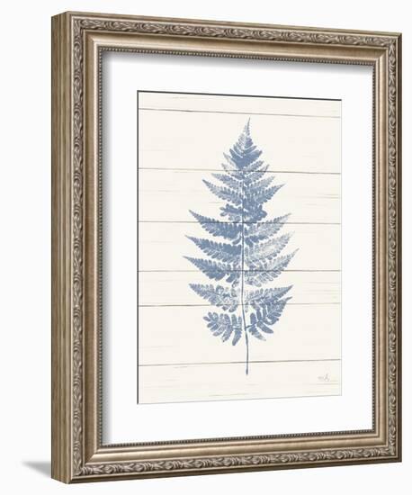 Fern Print I Blue Crop-Moira Hershey-Framed Art Print