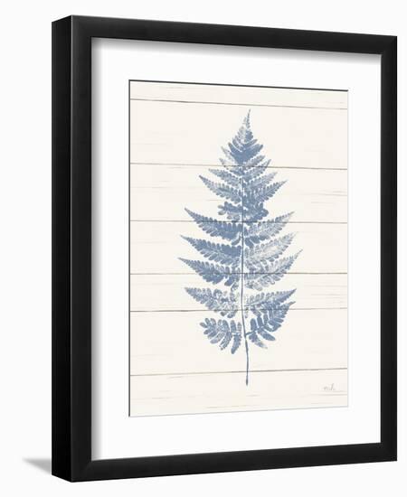 Fern Print I Blue Crop-Moira Hershey-Framed Art Print